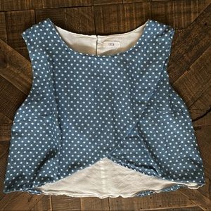 star patterned crop top